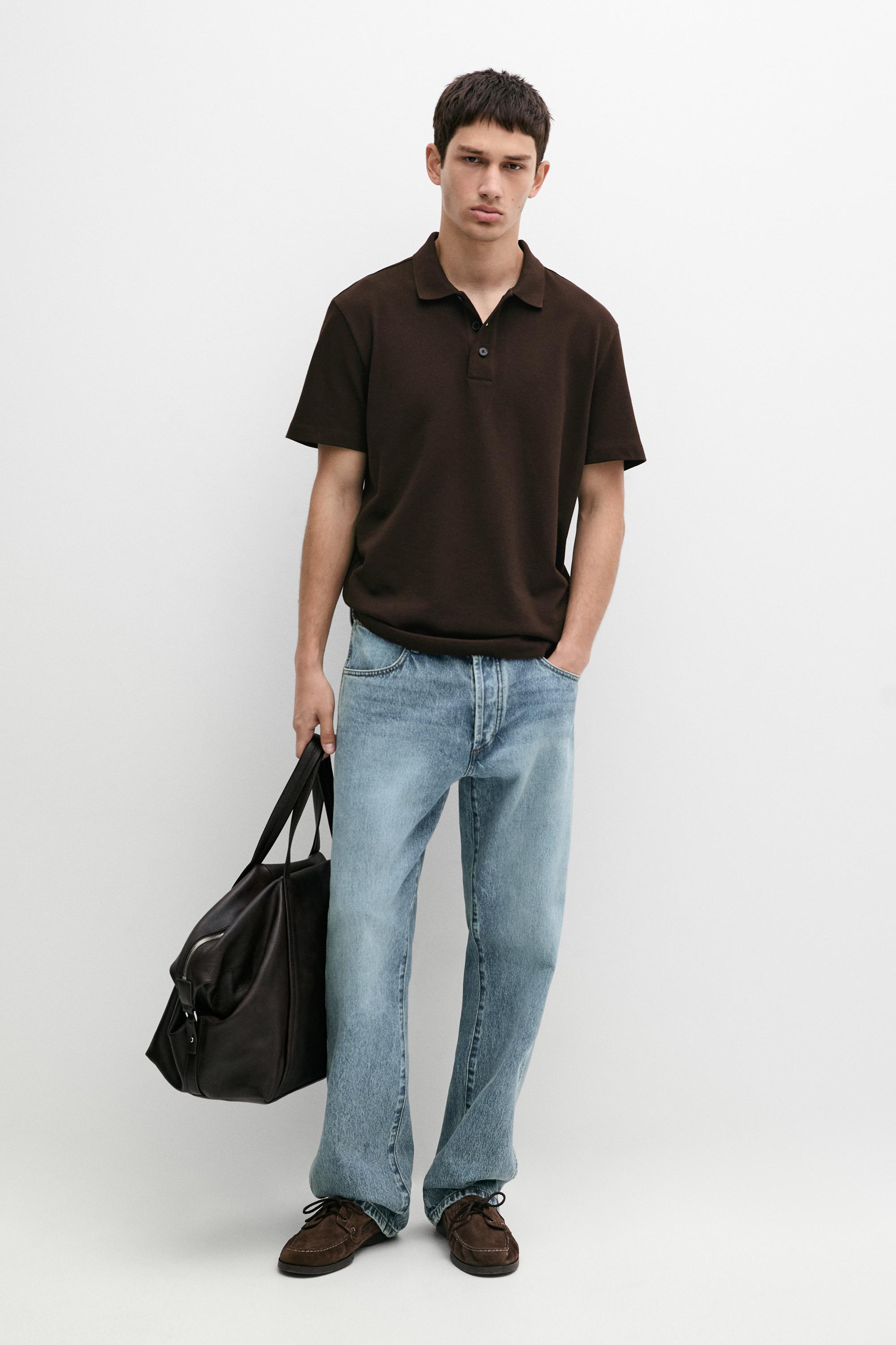 Piqué 100% cotton polo shirt